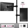 Duronic DMT252VX2 Monitorarm | Vertikale Monitor Halterung Produktbild-Vorschau 4