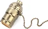 A single lamp socket with a pull chain, isolated on a white background. Náhled obrázku produktu