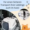 2x Hundebox Auto Rückbank Transportbox Katze Produktbild-Vorschau 5