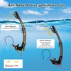 KUYOU Set Snorkeling Set Pinne Adulti Occhiali Nero Anteprima dell’immagine prodotto 4