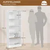 Yaheetech Bücherregal 6 Fächer Bücherschrank 160 cm H Produktbild-Vorschau 7