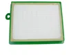 A vacuum cleaner filter with a green frame and white filter material. Produktbild-Vorschau
