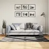 Teppich Shaggy Hochflor Modern Schwarz und Creme 120x170 cm Produktbild-Vorschau 2
