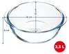 PYREX Preware Casseruola rotonda, vetro, 26x23 cm, 2,3l, Anteprima dell’immagine prodotto 2