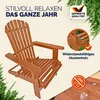 CASARIA® Sonnenliege Holz Wetterfest Klappbar 160kg Produktbild-Vorschau 2