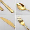 Goldenes Besteck Set 6 Personen aus Edelstahl 30-teilig Produktbild-Vorschau 5