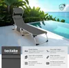 Chaise longue en aluminium Aurelie, rembourrée et pliable - Voir les images du produit 2
