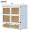 OKWISH Lit Escamotable 140x200 cm - Lit Mural Vertical avec Voir les images du produit 7