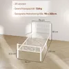 HOMCOM Bettrahmen für Matratze 200 x 90 cm, Bettgestell 88 Produktbild-Vorschau 3
