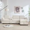 Duża sztruksowa sofa Sweiko z komfortową pianką. Cechy: Podgląd zdjęcia produktu 10