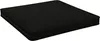 A black cushion on a white background. Produktbild-Vorschau