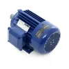 A blue electric motor is shown against a white background. Produktbild-Vorschau