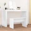 vidaXL Make-up Stool White 70x35x45 cm Dřevěný materiál Náhled obrázku produktu 2