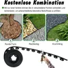 A collage of garden edging examples and a roll of edging material being cut. Náhled obrázku produktu