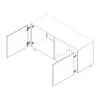 TV-Schrank CALABRINI C-11 mit 2 Türen Fernsehschrank 100 cm Produktbild-Vorschau 3
