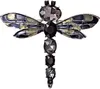 Elegante spilla a forma di libellula con cristalli neri, Anteprima dell’immagine prodotto 13