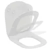 A white toilet seat shown from a diagonal angle, with multiple transparent layers indicating its movement. Náhled obrázku produktu