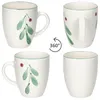 6x Holly Kaffeebecher 320ml Steingut-Tassen 6 Personen Produktbild-Vorschau 4