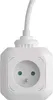 Prodlužovací kabel - kostka 1,9 m / 4 zásuvky / bílý / PVC / s USB / 1 mm2 Náhled obrázku produktu