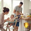 Hochstuhl aus Holz für Kinder, verstellbar, abnehmbares Produktbild-Vorschau 7