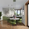 Lampa wisząca ryflowana ESTRIA zielono-beżowa 3xE14x15W Podgląd zdjęcia produktu 12