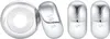 Charms Stopper 925 Sterling Silber mit Gummi Clip Spacer Produktbild-Vorschau 1