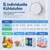 COSTWAY Mini-koelkast 46 liter, kleine mini-koelkast met 5 Productafbeelding-voorbeeld 4
