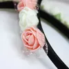 Oblique Unique Rosen Haarreifen Blumen Haarreif Braut JGA Produktbild-Vorschau 3