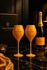 Set da 2 flûte da champagne arancioni in acrilico – Flûte Anteprima dell’immagine prodotto 2