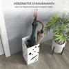 HOMCOM Regenschirmständer Schirmständer mit 4 Haken, Produktbild-Vorschau 4