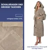 Flauschiger Bademantel mit Kapuze und Schallkragen Produktbild-Vorschau 3