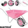 Matrix Schubkarre 100l 250kg Vollgummirad Kunststoffwanne Produktbild-Vorschau 2