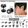 Boucles d'oreilles hommes Acier inoxydable Clous d'oreilles Voir les images du produit 2