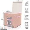 Boîte de rangement en tissu pour enfant "chat" avec Voir les images du produit 7