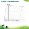 Fußballtor mit stabilem Metallrahmen und PE-Netz 300x204 cm Produktbild-Vorschau 2