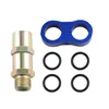 A set of oil cooler components including a fitting, a clamp, and O-rings, arranged on a white background. Voir les images du produit