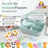 Pausenhero Brotdose Kinder mit Fächern [Obstgabeln + Produktbild-Vorschau 7