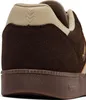 Close-up of the heel and sole of a brown sneaker. Produktbild-Vorschau