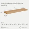 LAMO Manufaktur Étagère bois massif sans pièces de fixation Voir les images du produit 2