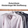 Kleiderbügel, 10 Stück 43cm Weiß Kleiderbügel aus Satin, Produktbild-Vorschau 3