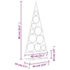 Kerstdecoratie kerstboom 90 cm metaal zwart Productafbeelding-voorbeeld 8