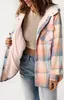 ASKSA Femme Veste d'hiver à carreaux Oversize Manches Voir les images du produit 4