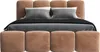 A bed with a headboard and footboard, shown from the front. Produktbild-Vorschau