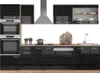 Küchenzeile Vicco R-Line Schwarz Hochglanz/Goldkraft Eiche Produktbild-Vorschau 8