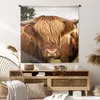 MuchoWow® Wandteppich Wandbehang Schottische Hochlandrind - Produktbild-Vorschau 6