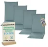 Pillows24 - 4x Hochlehner Auflagen 120x50x8 cm | Bequeme & Produktbild-Vorschau 1