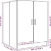 vidaXL Mobile per lavatrice in legno vecchio 70,5x71,5x91,5 Anteprima dell’immagine prodotto 8