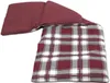 4-Kammer Körnerkissen 20x60cm groß - Flanell karo-rot - Produktbild-Vorschau 3