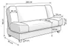 Schlafsofa SARA Poly – Monstera-Design, Webstoff in Produktbild-Vorschau 7