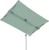 A rectangular umbrella canopy viewed from underneath, angled upwards. Produktbild-Vorschau